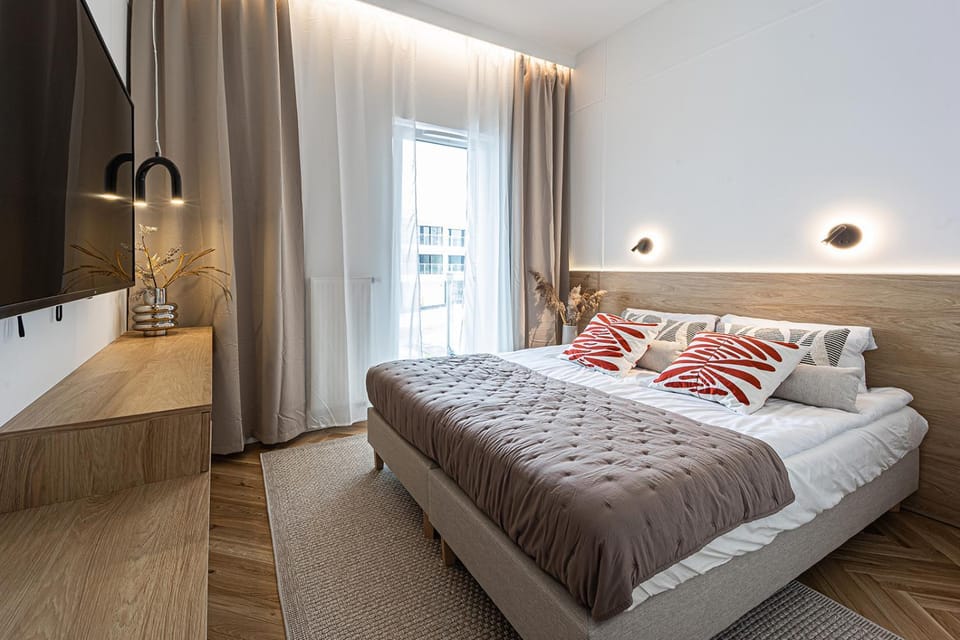 Porto Marina - widok na jezioro z każdego z 3 pokoi, lux, garaż, klima Apartment in Pomeranian Voivodeship