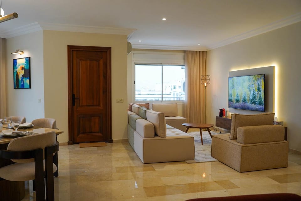 Luxury 3 Suites - Av Annakhil - Panoramic View Apartment in Rabat