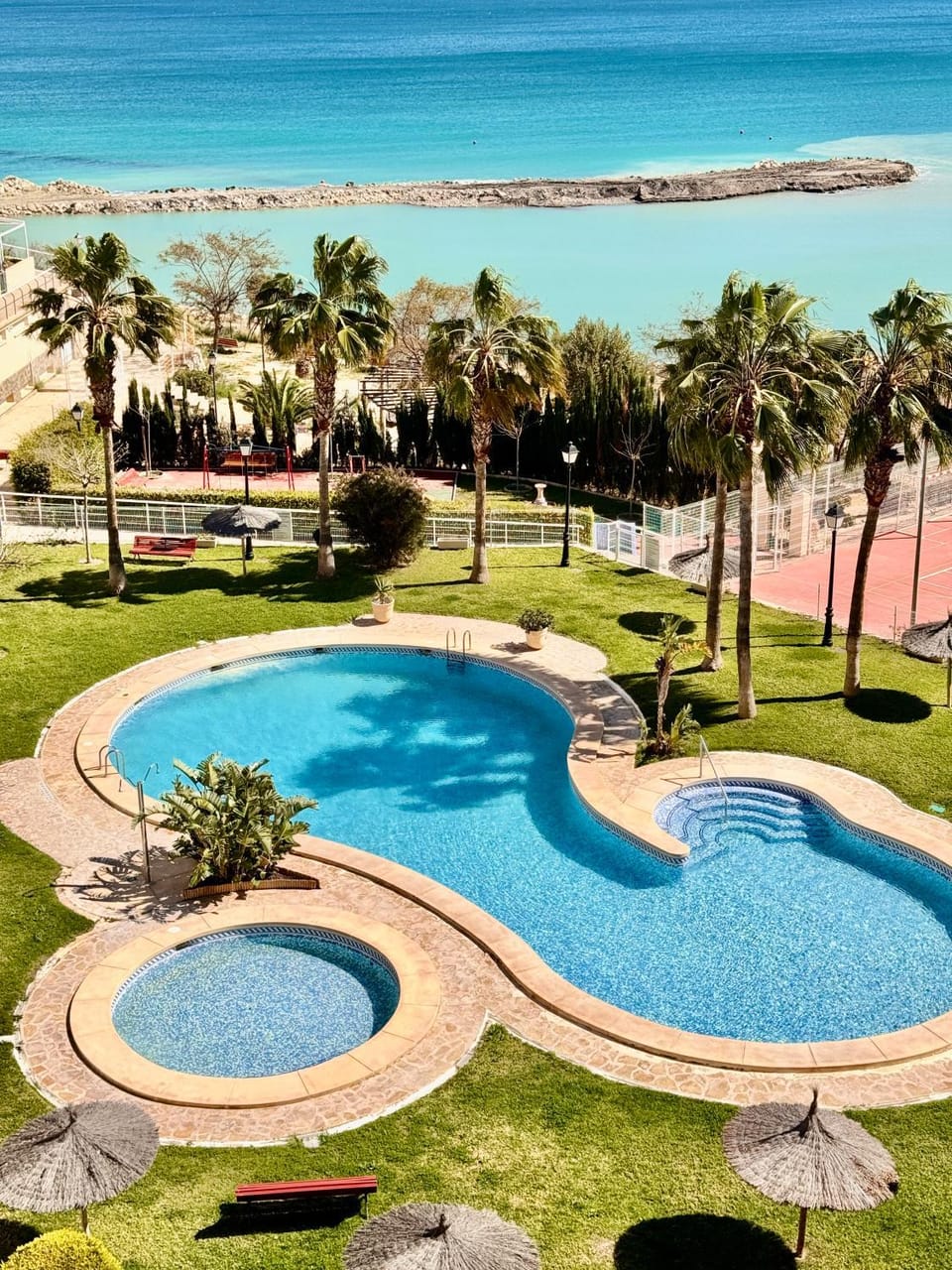 Beach, Pool view