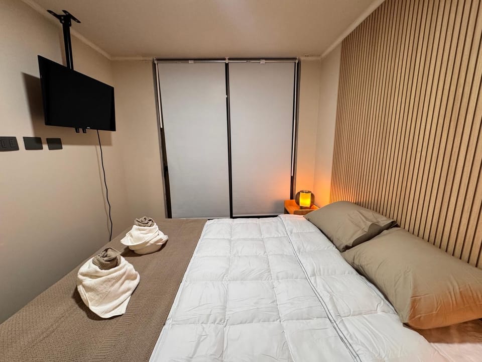 Bed, TV and multimedia, Photo of the whole room, Bedroom, towels, wardrobe