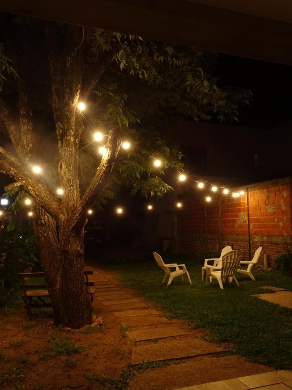 Patio, Night, Garden