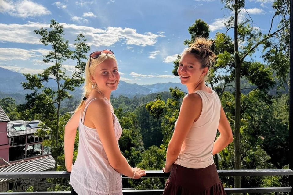 Spring, Day, People, Natural landscape, View (from property/room), Balcony/Terrace, Guests, Mountain view, group of guests