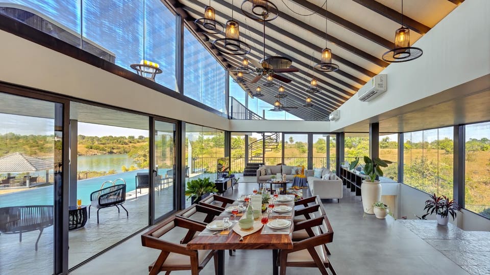 Natural landscape, View (from property/room), Balcony/Terrace, Food and drinks, Pool view, Swimming pool
