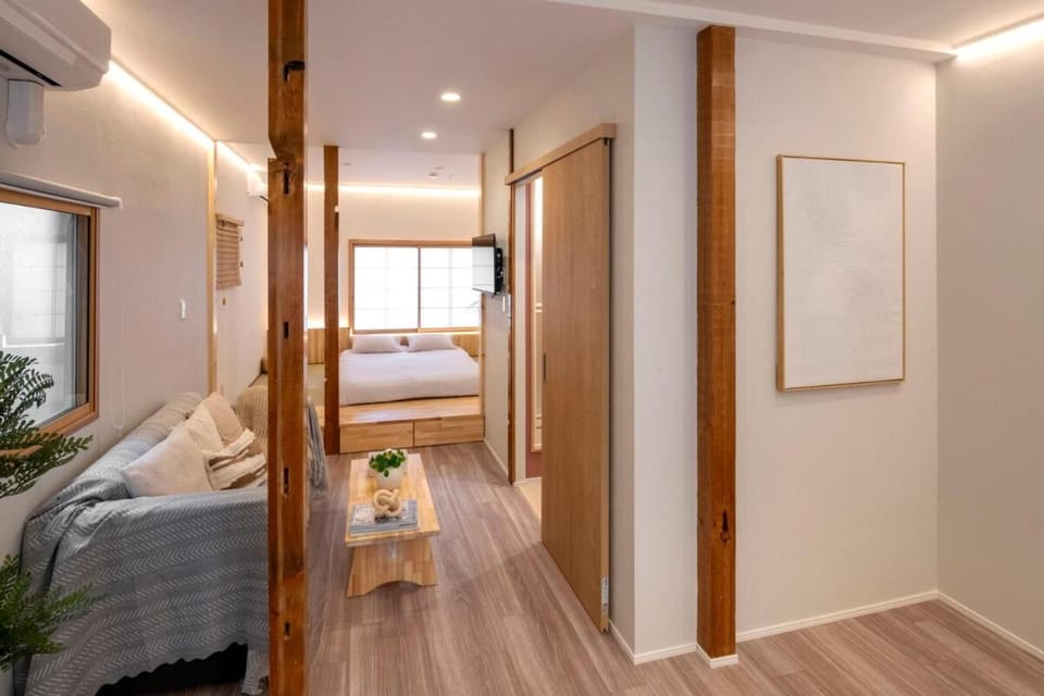 Bed, Photo of the whole room, Bedroom, air conditioner