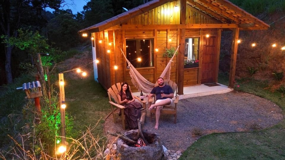 Patio, Night, Garden view