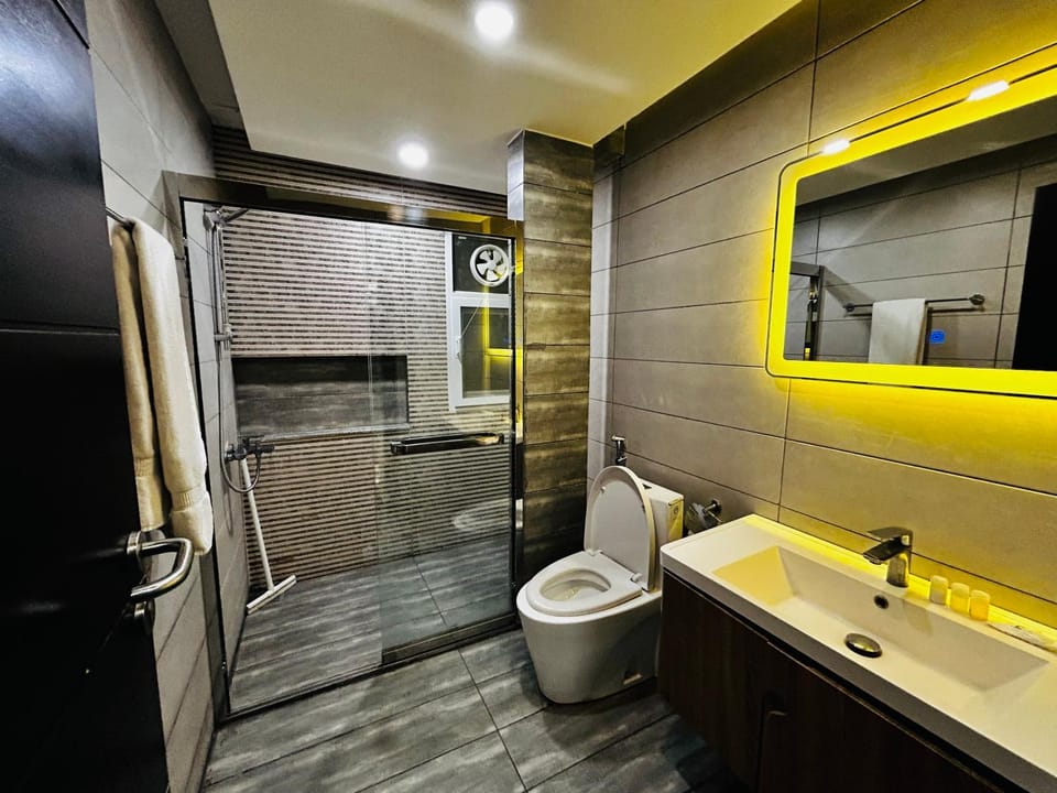 Shower, Toilet, Bathroom, bidet, towels