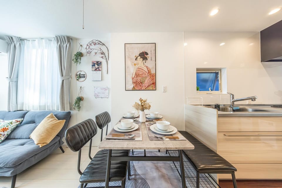 Sakura Harmony Family Friendly Shinjuku Ukiyoe Villa 4 Min to Station 13 Min to Shinjuku Baby Crib Free Parking Villa in Shinjuku