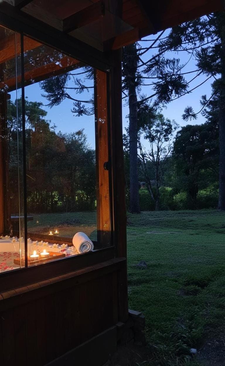 Night, Natural landscape, Garden view
