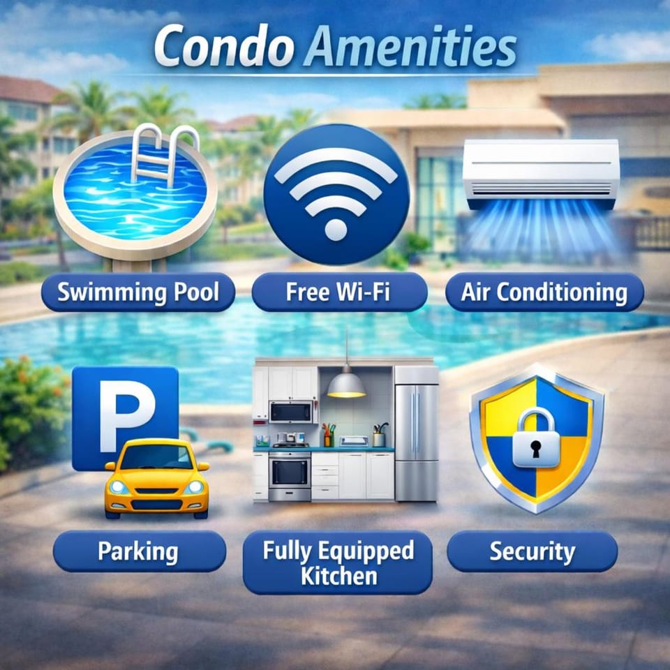 Swimming pool, Parking, air conditioner