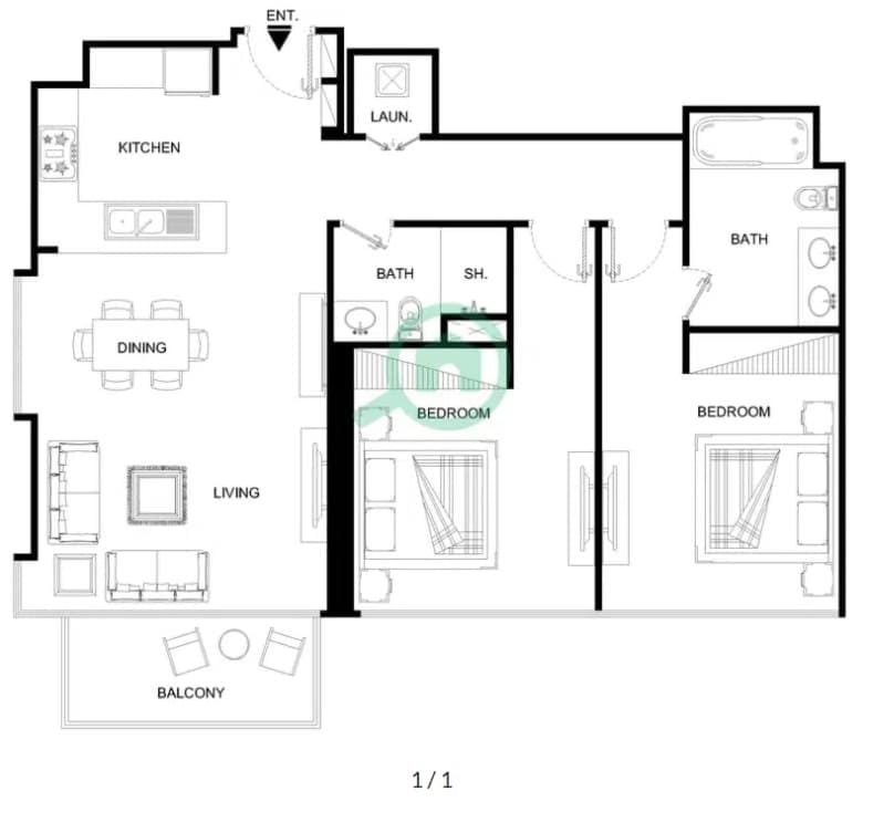 Free housekeeping visits during your stay - StayShort - 2 BR Apartment with Water Views in Dubai Creek Harbour Apartment in Dubai