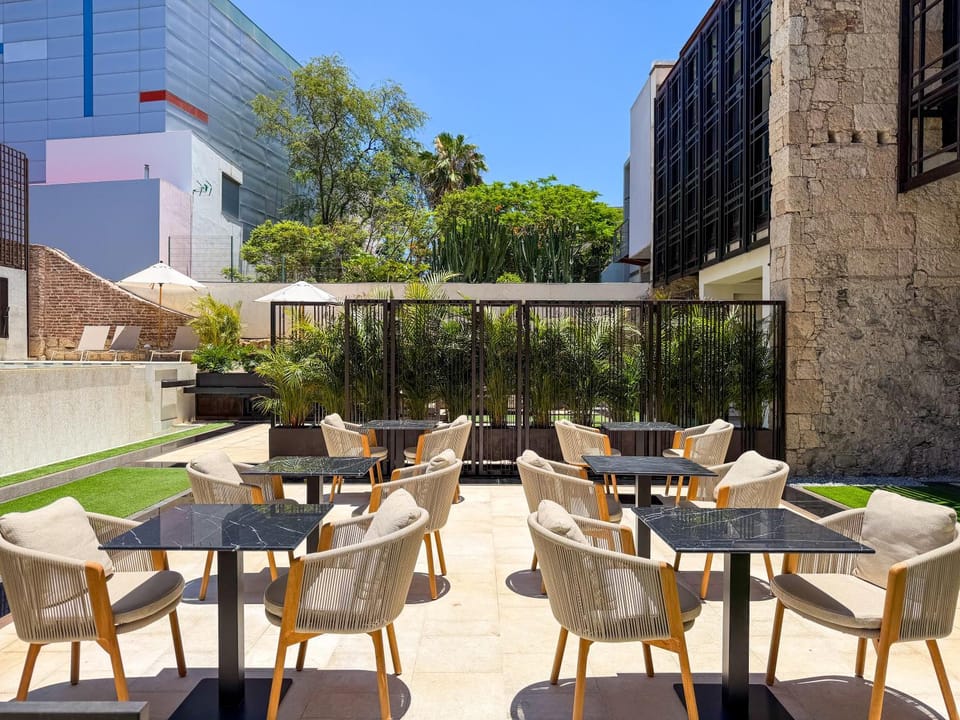 Garden view, furniture