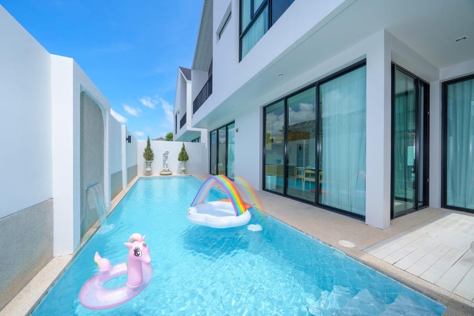 Bangtao's brand new modern luxury pool villas completed in 2025 feature a minimalist design aesthetic and a spacious 12-meter private swimming pool Early bird special offers available Villa in Choeng Thale