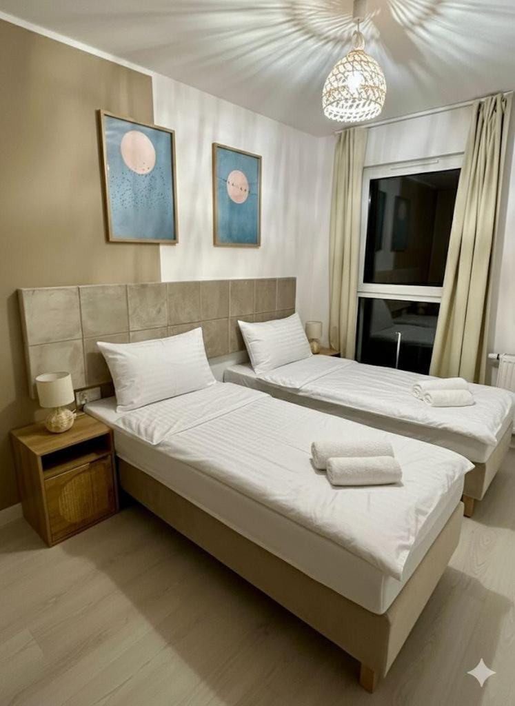 Bed, Photo of the whole room, Bedroom, towels, wardrobe