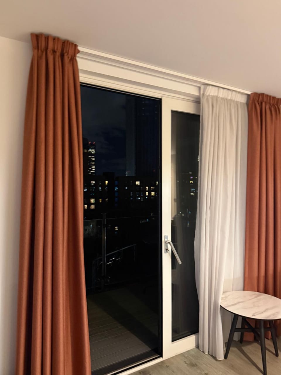 Night, View (from property/room), Balcony/Terrace