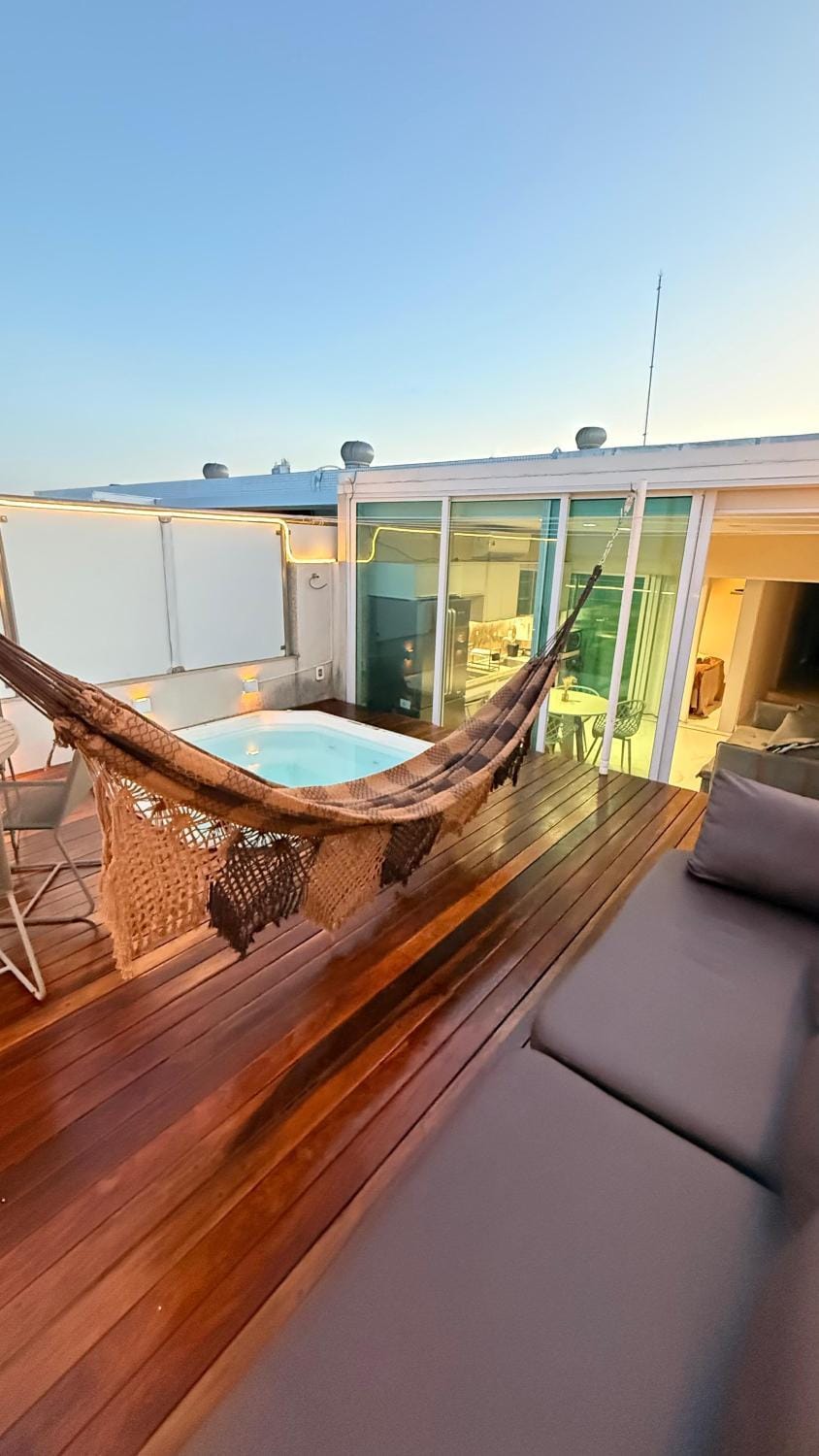 Natural landscape, Hot Tub, View (from property/room), Balcony/Terrace