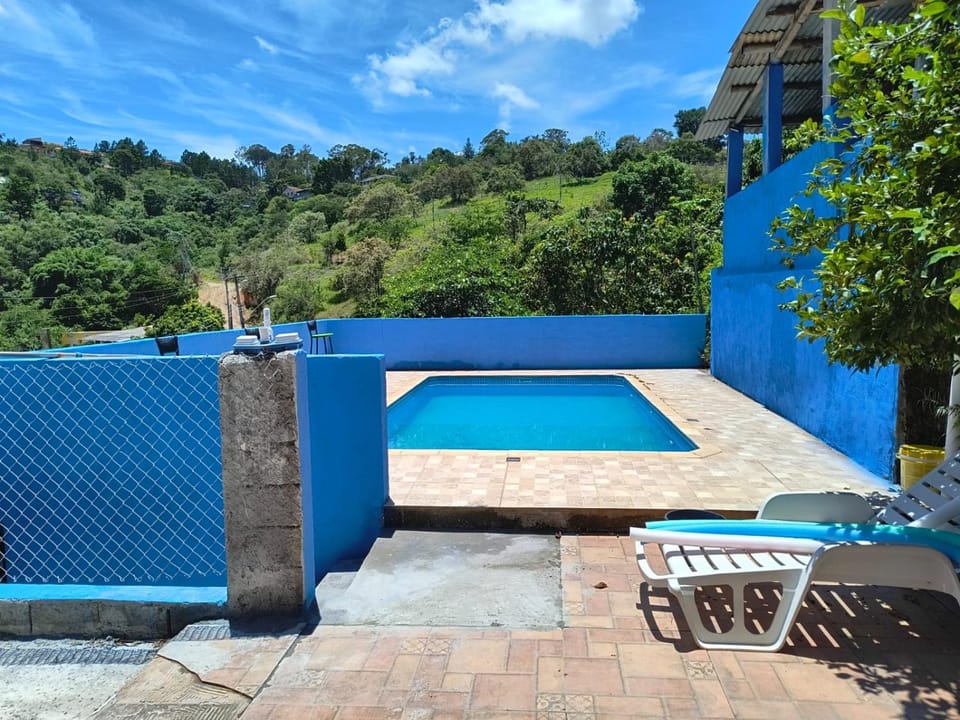 Patio, Natural landscape, Pool view, Swimming pool, sunbed