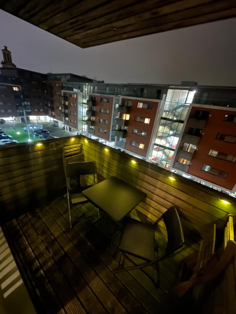 Property building, Night, View (from property/room), Balcony/Terrace, Seating area