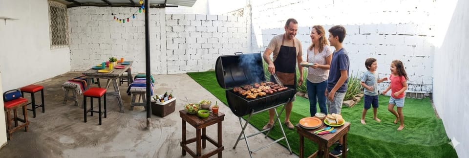 BBQ facilities, Dining area, Evening entertainment, children