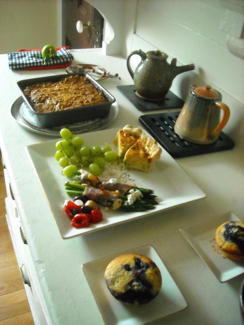 Food close-up, American breakfast