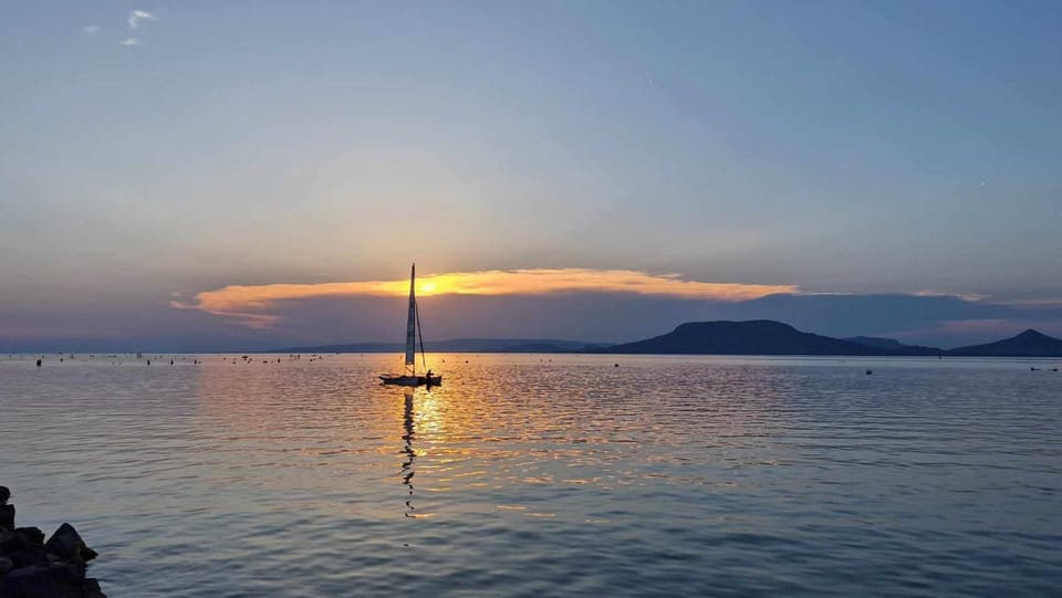 Natural landscape, Lake view, Sunset