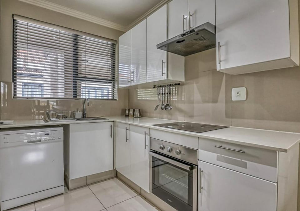 Kitchen or kitchenette, dishwasher, oven, stove