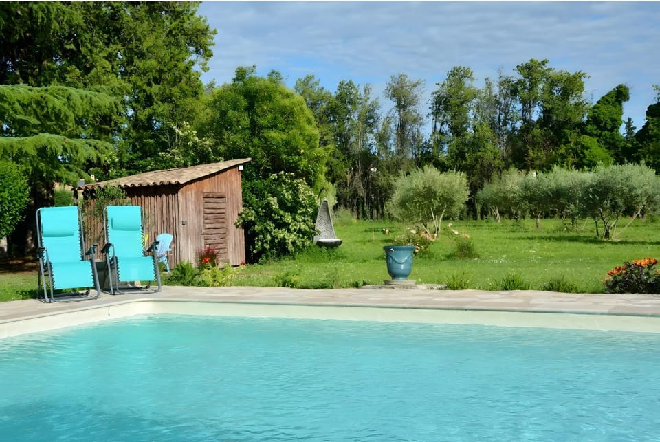 Property building, Living room, Swimming pool