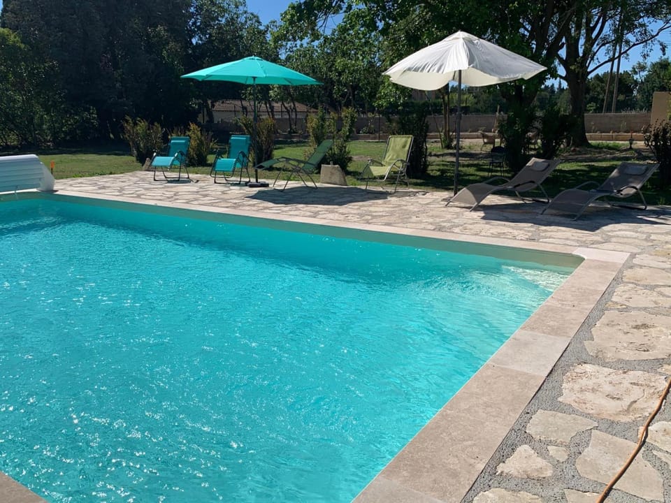 Property building, Living room, Swimming pool