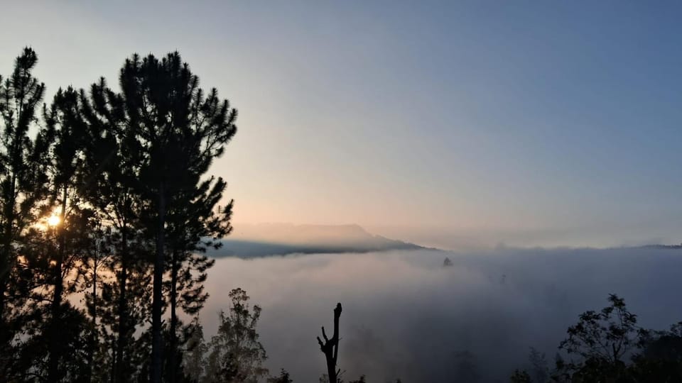 Natural landscape, Mountain view, Sunrise