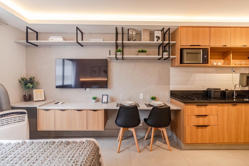 D505 Apartamento Luxo com Ar Condicionado - Próx Ibirapuera, Casv e Hospitais Apartment in Sao Paulo City
