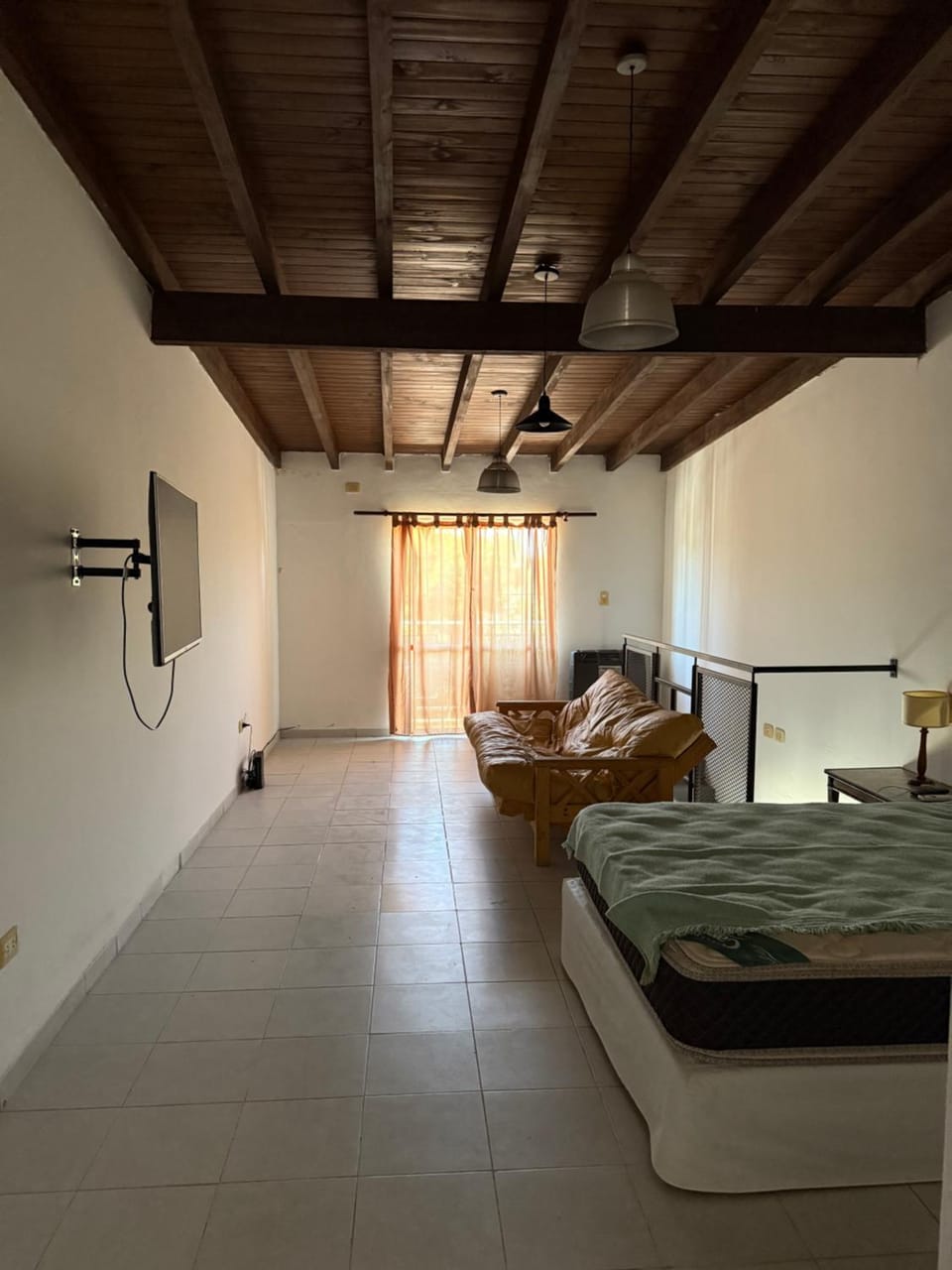 Bed, Living room, Photo of the whole room, Seating area, Bedroom