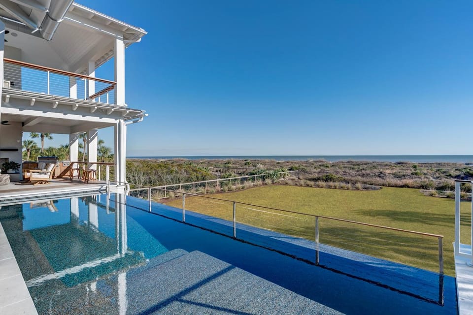 Brand New Custom Oceanfront home- Stunning views, 6 bd, pool, elevator House in Isle of Palms