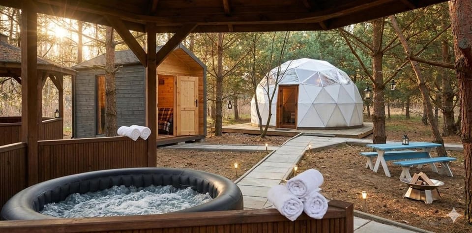 Kopuły glampingowe Radziejowice Luxury tent in Masovian Voivodeship