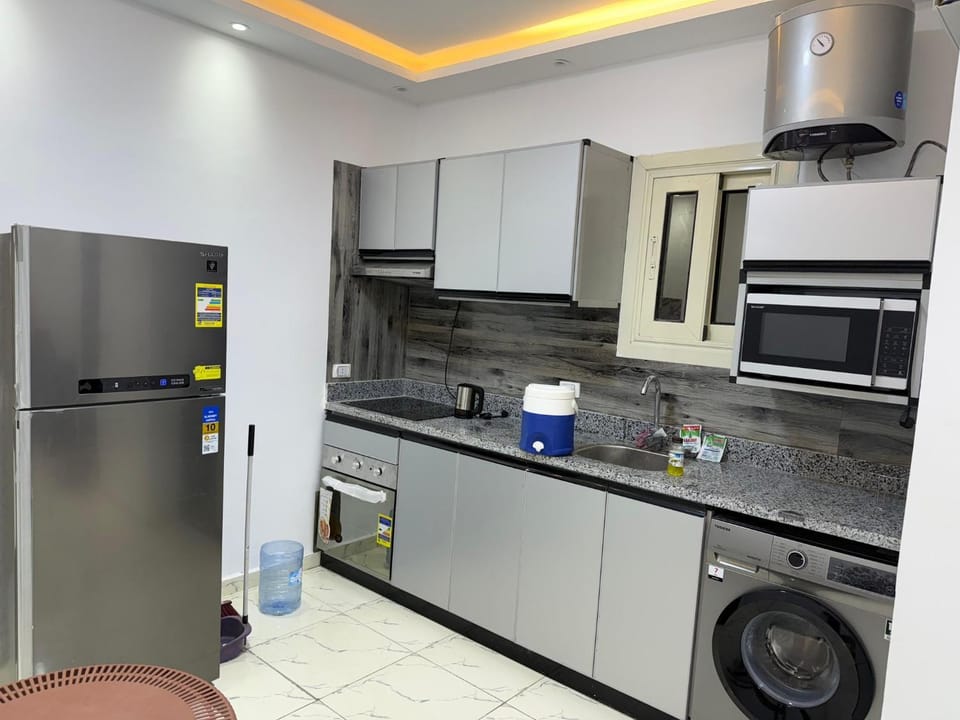 microwave, oven, washing machine, kitchen