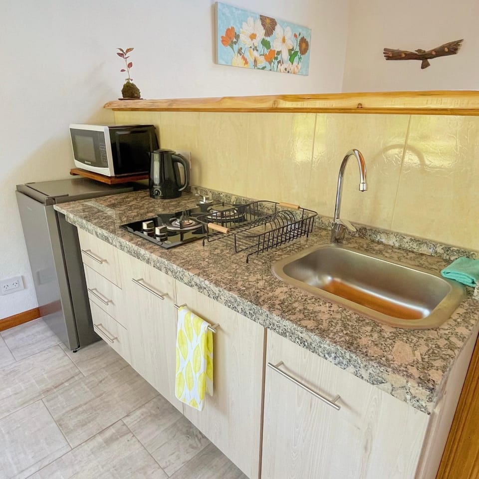 Kitchen or kitchenette, Dining area, Dinner, minibar, stove