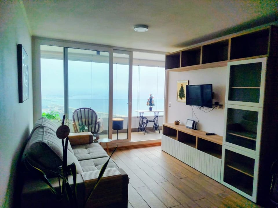 Vista al mar Reñaca Valparaiso y piscina temperada Apartment in Vina del Mar