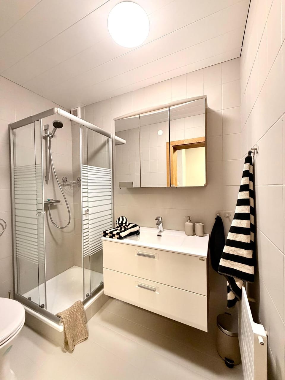 Shower, Toilet, Bathroom, towels