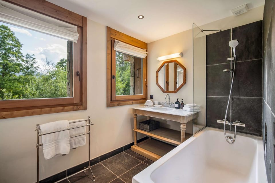 Luxury Chalet Sauna Cinema Mont Blanc Views in Megeve Chalet in Megève