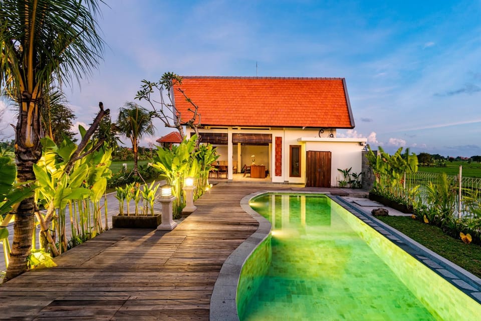 Property building, Spring, Day, Garden, Pool view, sunbed