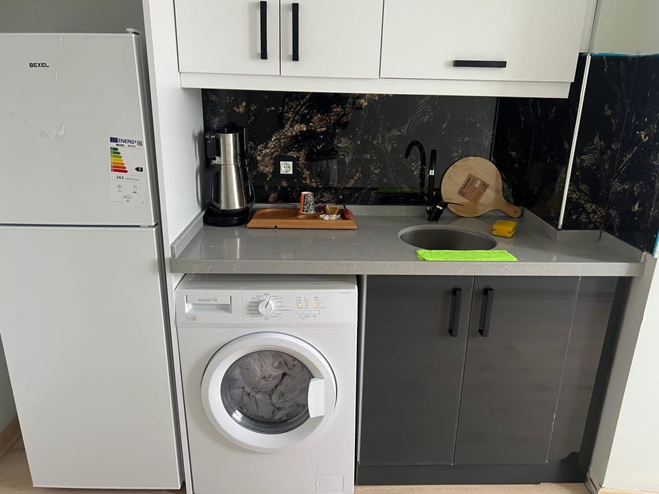 Coffee/tea facilities, Kitchen or kitchenette, pet friendly, stove, washing machine