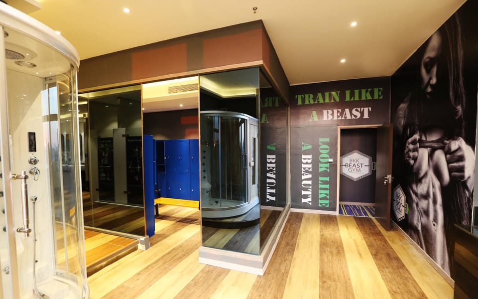 Fitness centre/facilities, microwave