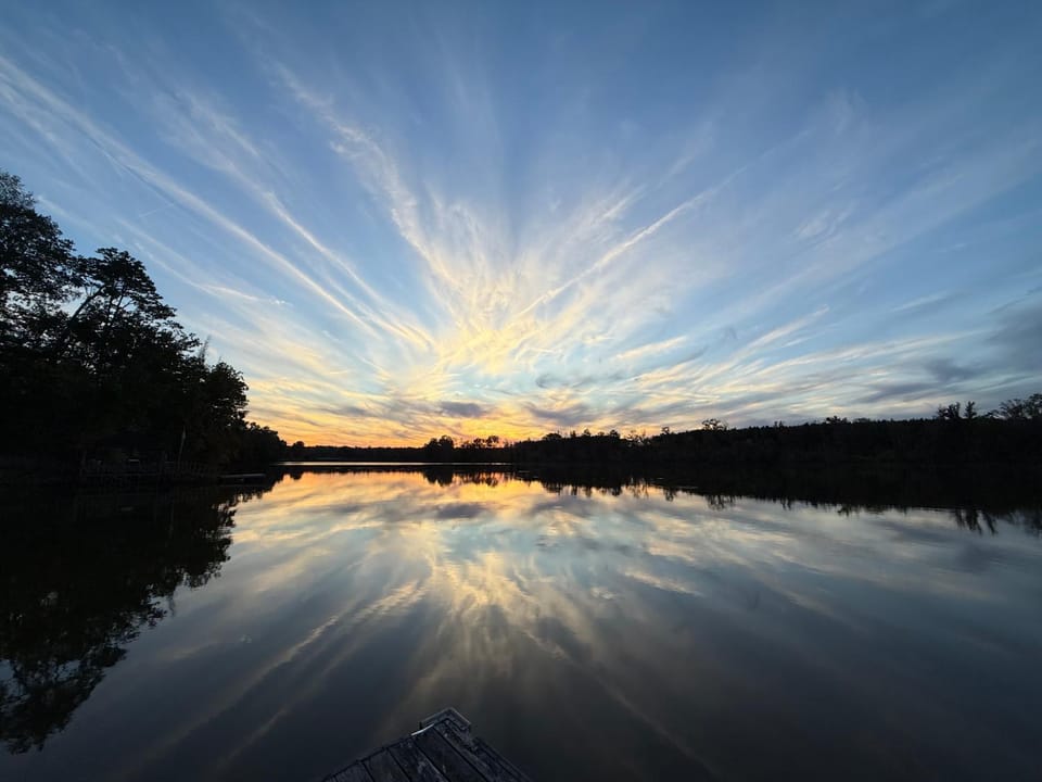 Natural landscape, Fishing, View (from property/room), Canoeing, Lake view, Sunset