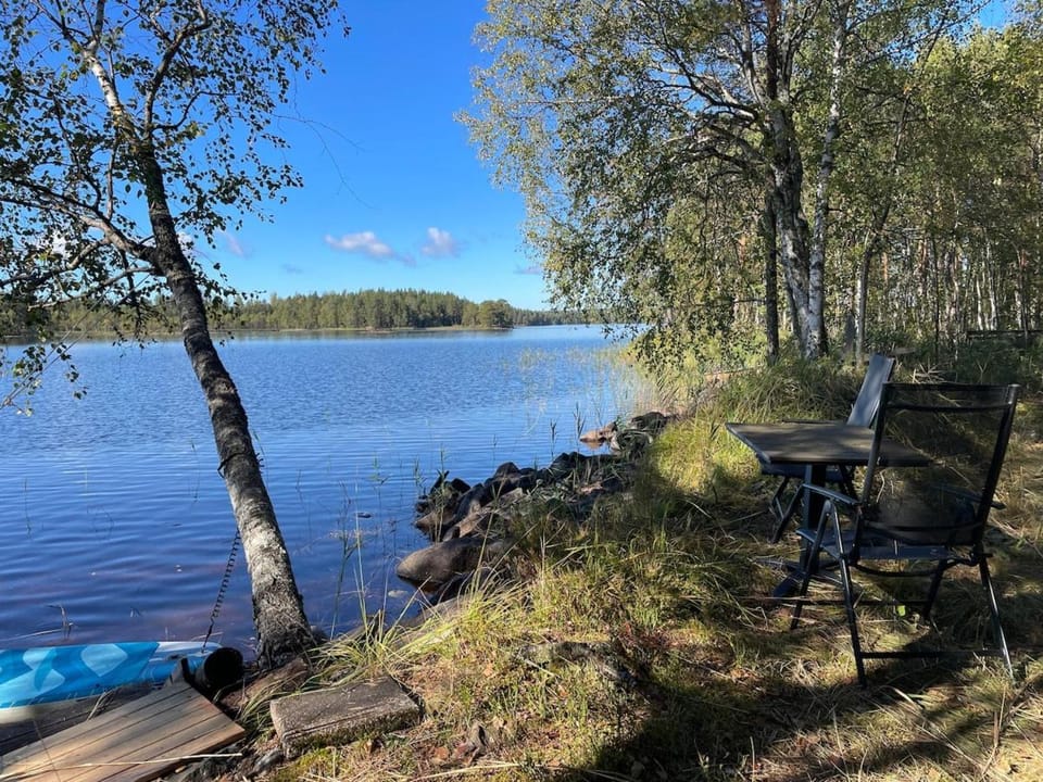 Lake cabin with rowing boat Cabin in Sweden