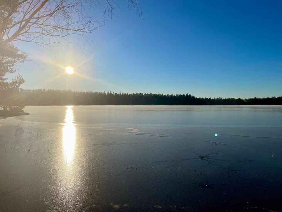 Lake view, Sunset