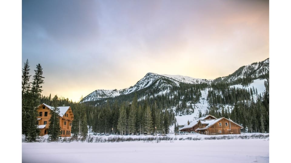 Property building, Natural landscape, Winter, Skiing, Mountain view