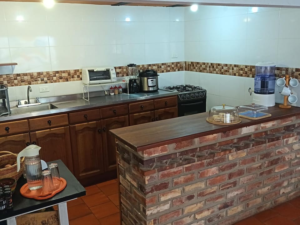 Kitchen or kitchenette, toaster