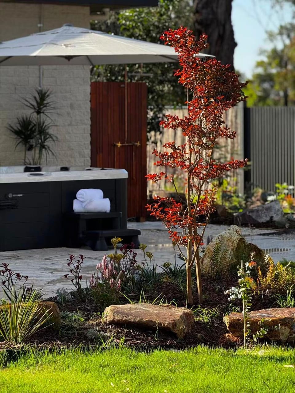 Patio, Spring, Day, Garden, Garden view