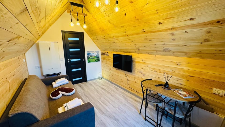 Tiny A-Frame Cabin with Private Hot Tub & Views - Perfect for 2 Cabin in Romania