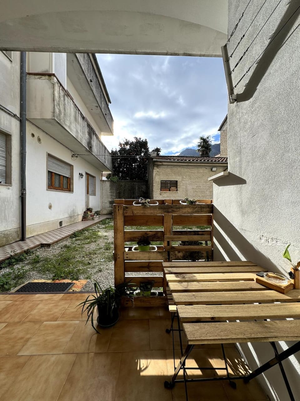 Property building, Patio