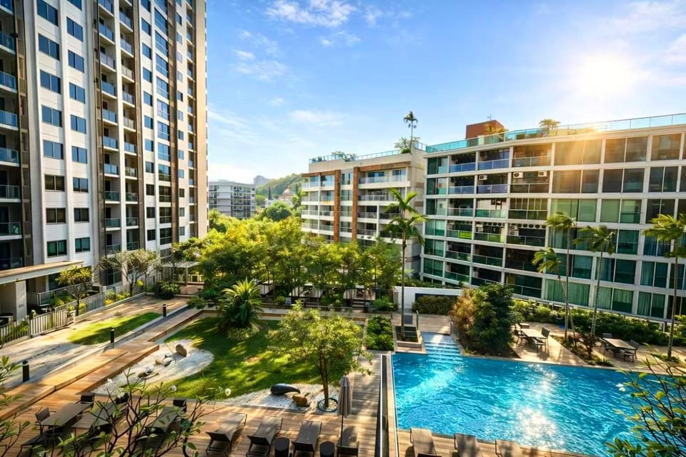 Property building, Garden, Garden view