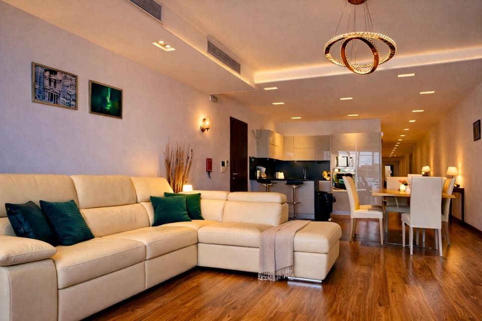 Kitchen or kitchenette, Living room, Dining area